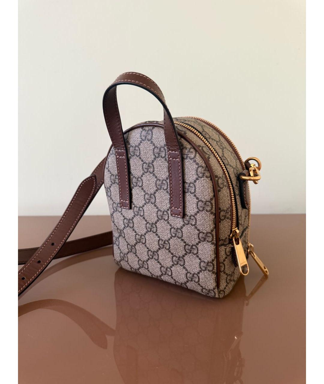 GUCCI Коричневый рюкзак, фото 3