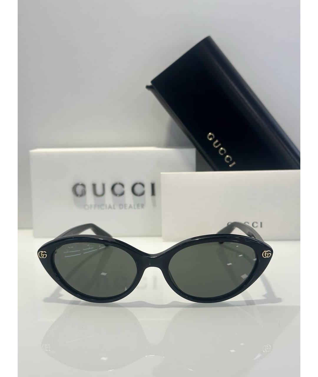 GUCCI Черные пластиковые солнцезащитные очки, фото 5