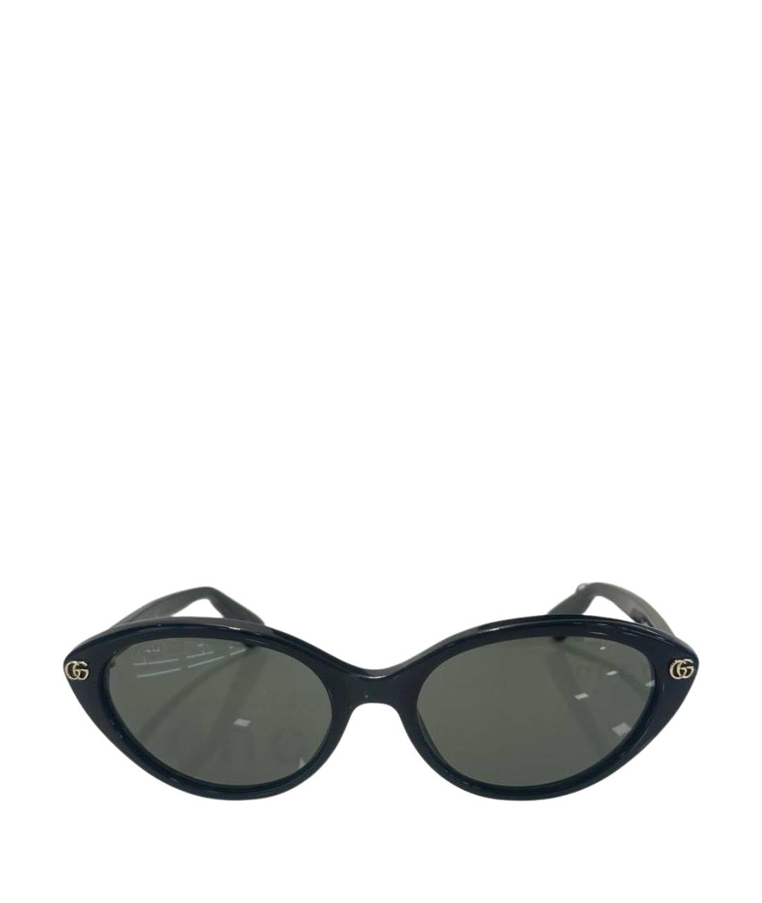 GUCCI Черные пластиковые солнцезащитные очки, фото 1