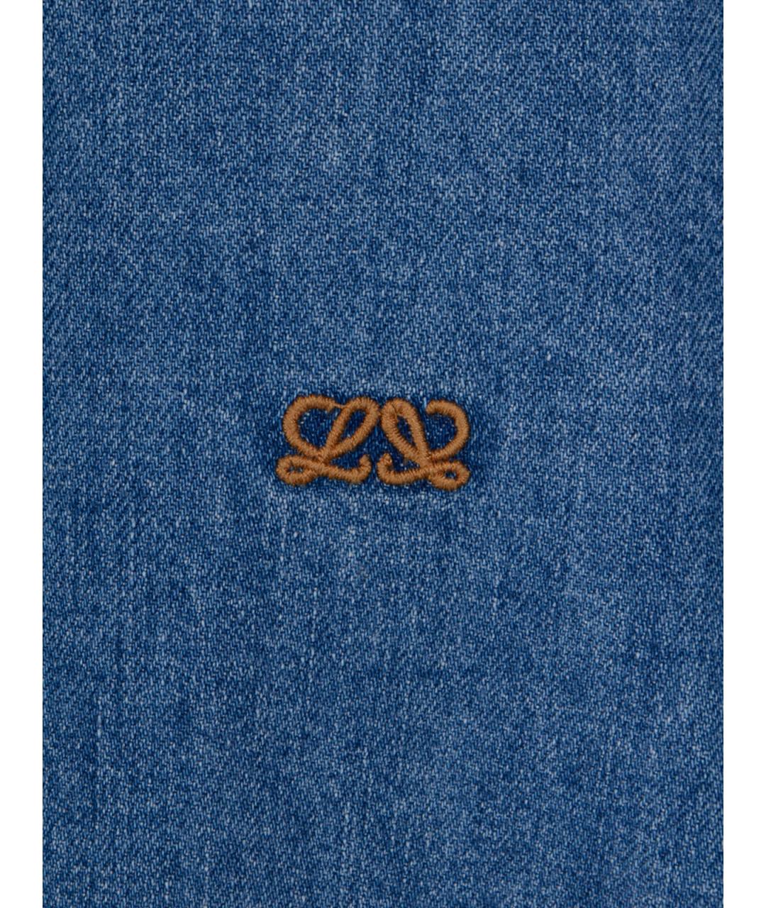 LOEWE Синяя хлопковая рубашка, фото 3