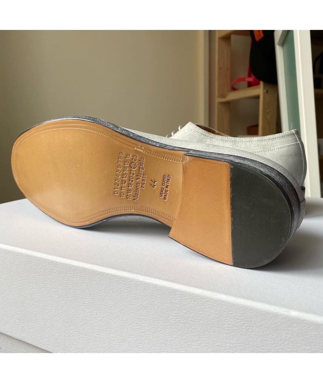MAISON MARGIELA Кожаные низкие ботинки, фото 8