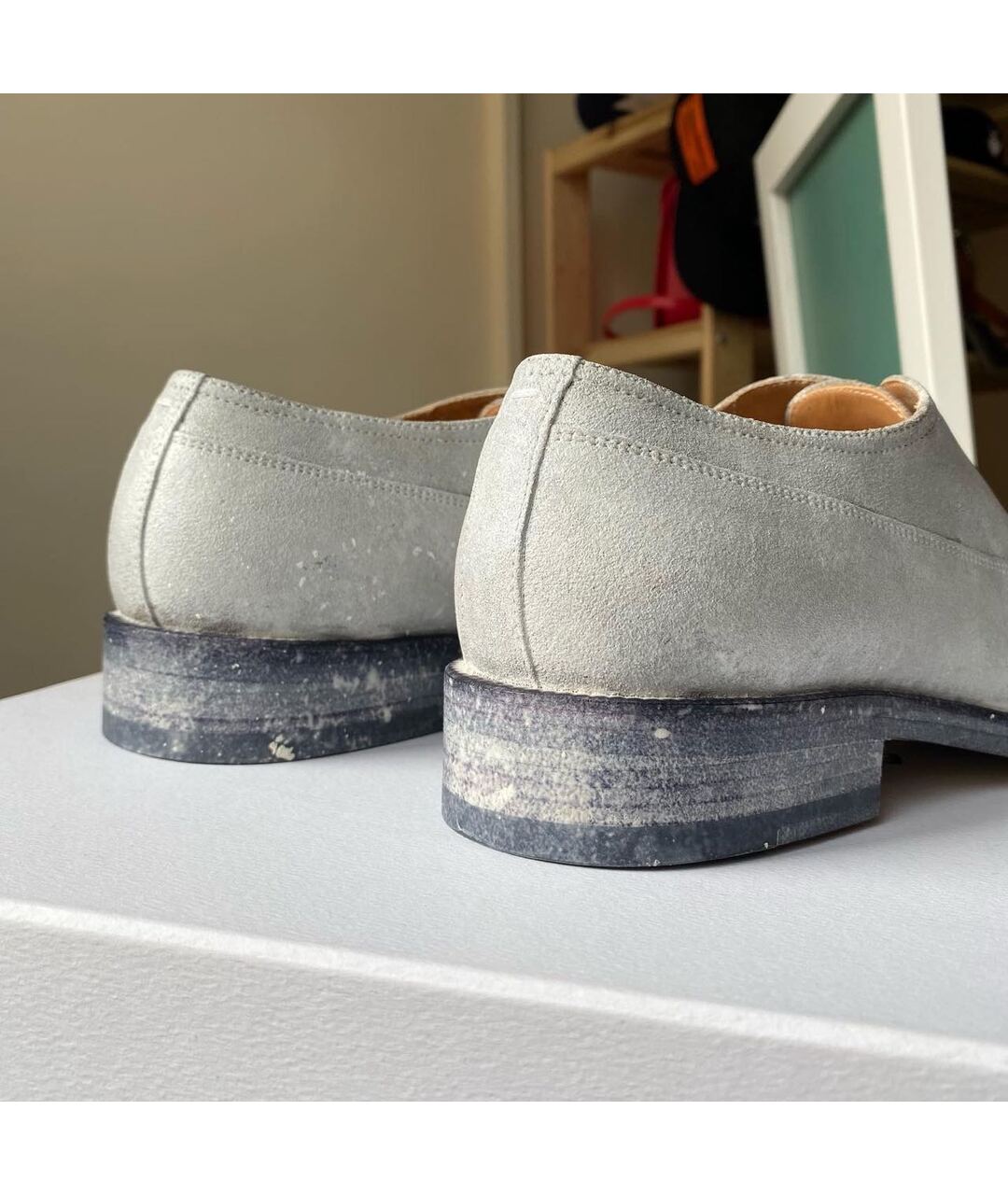 MAISON MARGIELA Кожаные низкие ботинки, фото 7