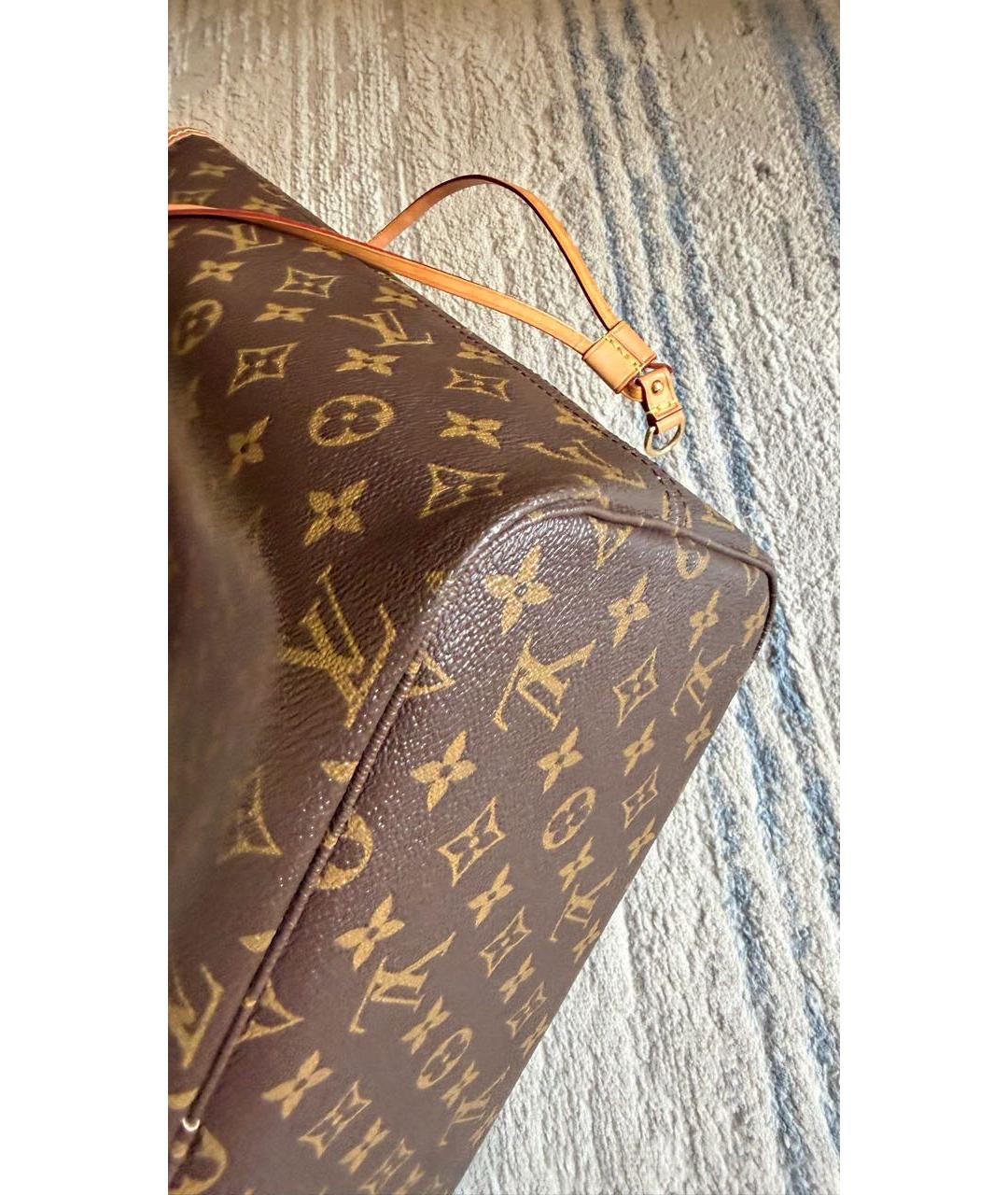 LOUIS VUITTON Коричневая сумка тоут, фото 5