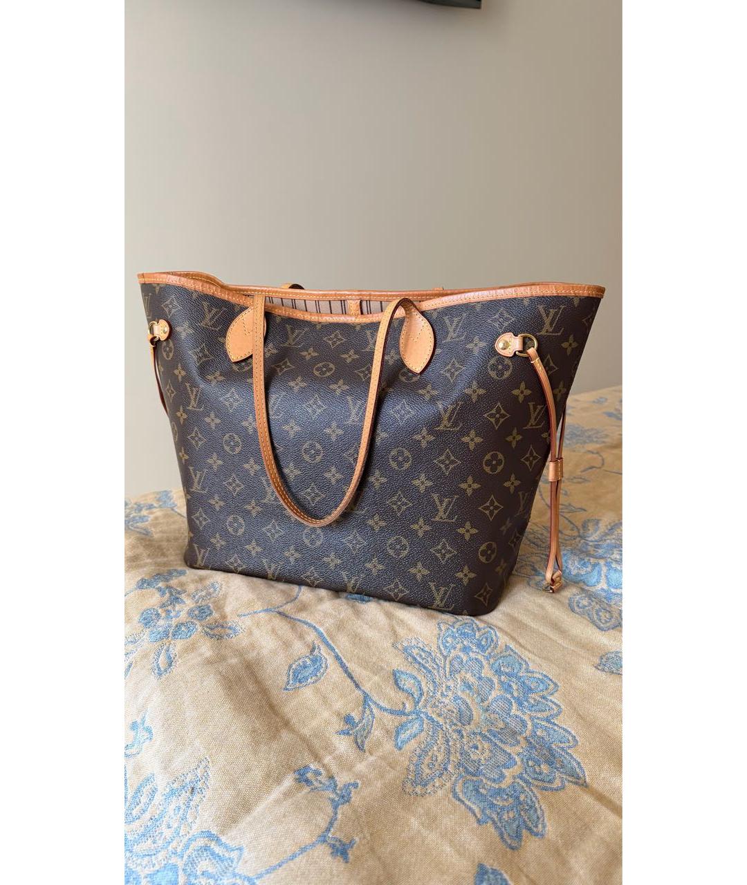 LOUIS VUITTON Коричневая сумка тоут, фото 8