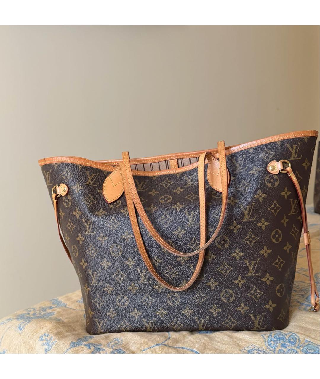 LOUIS VUITTON Коричневая сумка тоут, фото 7