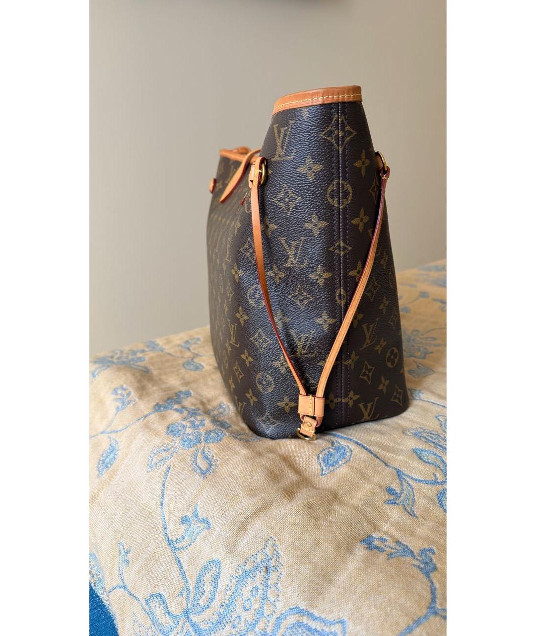 LOUIS VUITTON Коричневая сумка тоут, фото 3