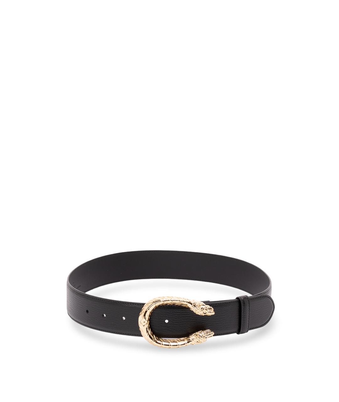 GUCCI Черный кожаный ремень, фото 1