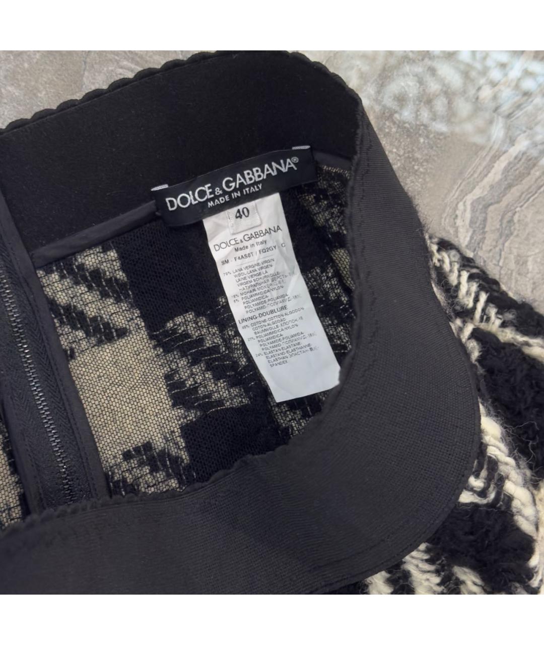 DOLCE&GABBANA Шерстяная юбка мини, фото 4