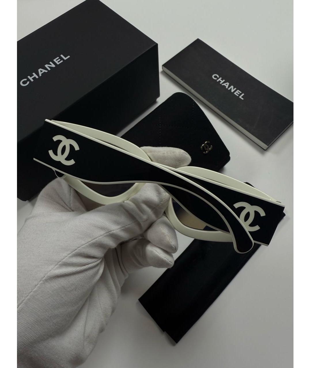 CHANEL Черные пластиковые солнцезащитные очки, фото 7