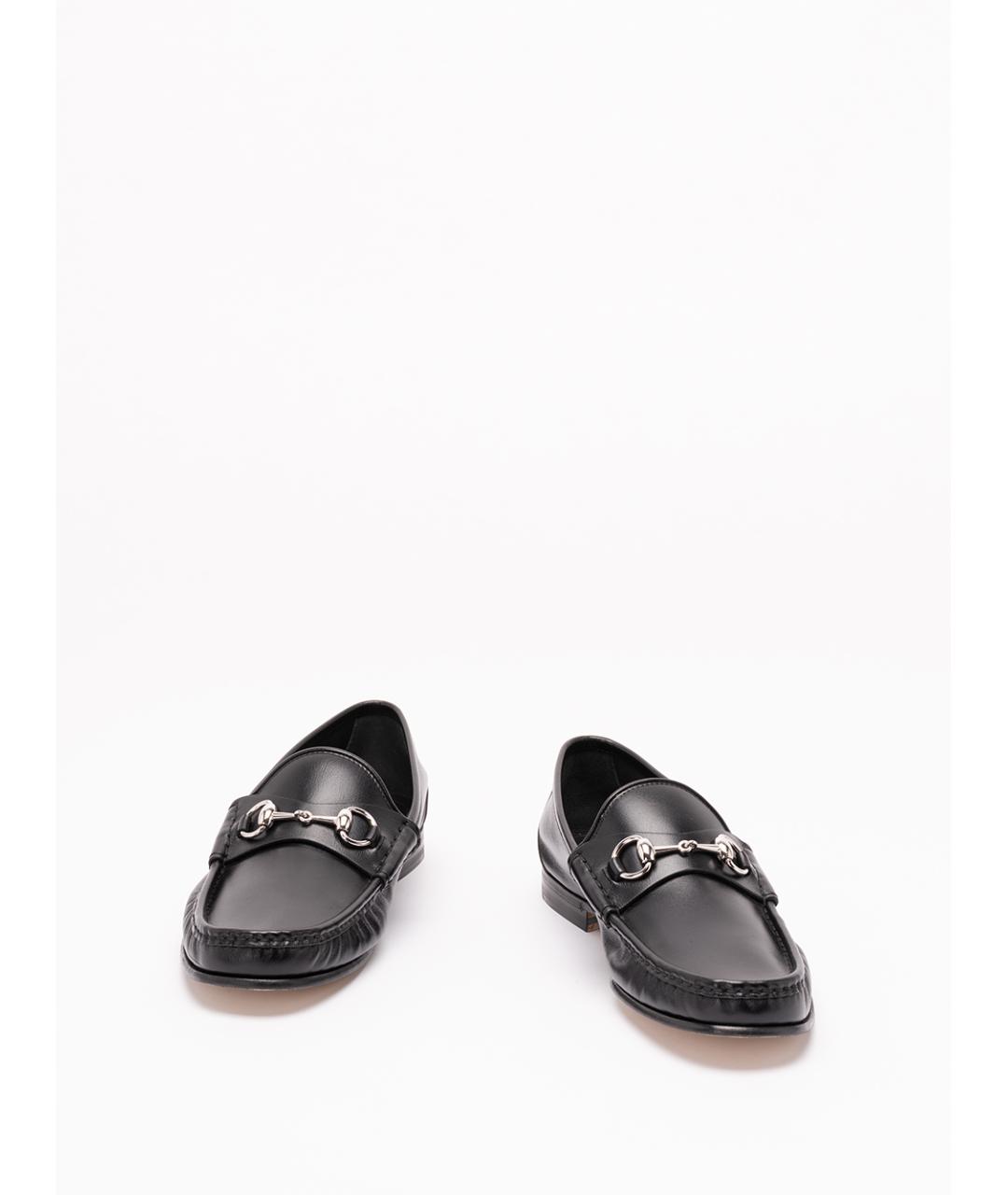 GUCCI Черные кожаные лоферы, фото 2