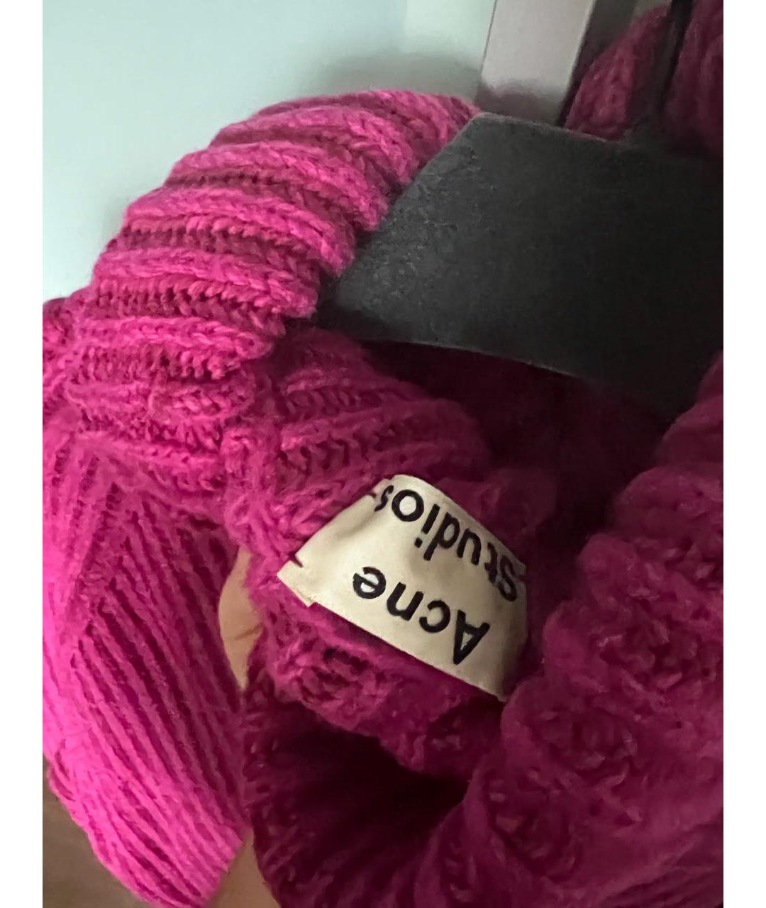 ACNE STUDIOS Розовый шерстяной джемпер / свитер, фото 5