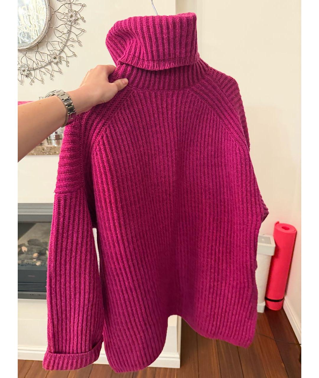 ACNE STUDIOS Розовый шерстяной джемпер / свитер, фото 2
