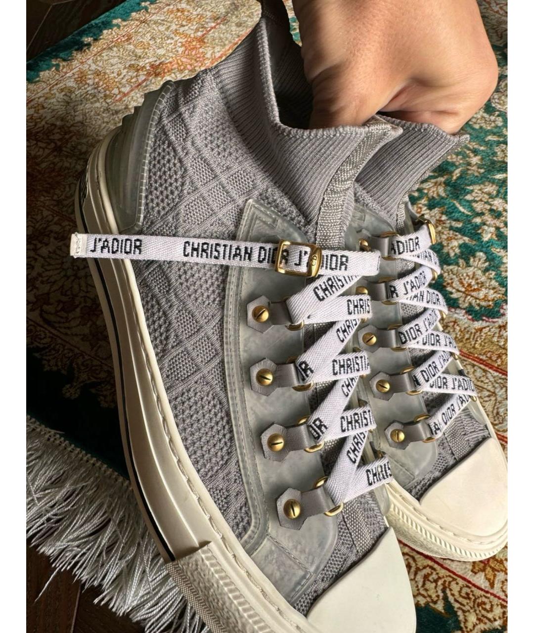 CHRISTIAN DIOR Серые кеды, фото 3