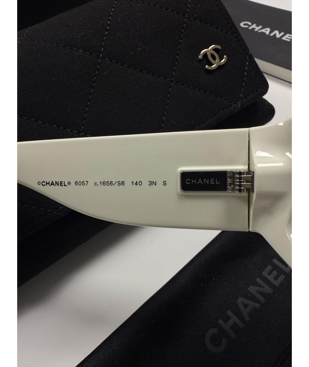CHANEL Черные пластиковые солнцезащитные очки, фото 6