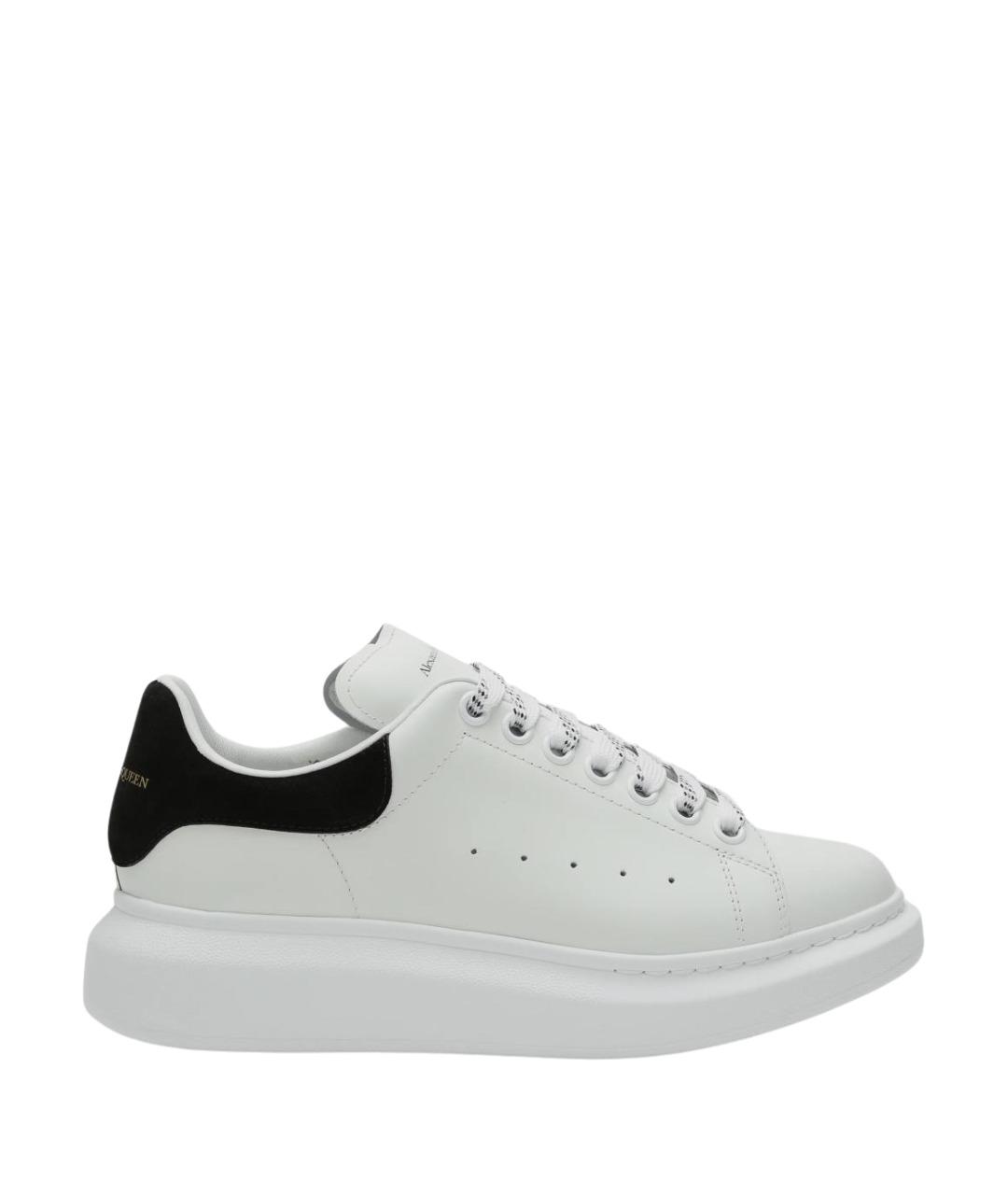 ALEXANDER MCQUEEN Белые кожаные кроссовки, фото 1