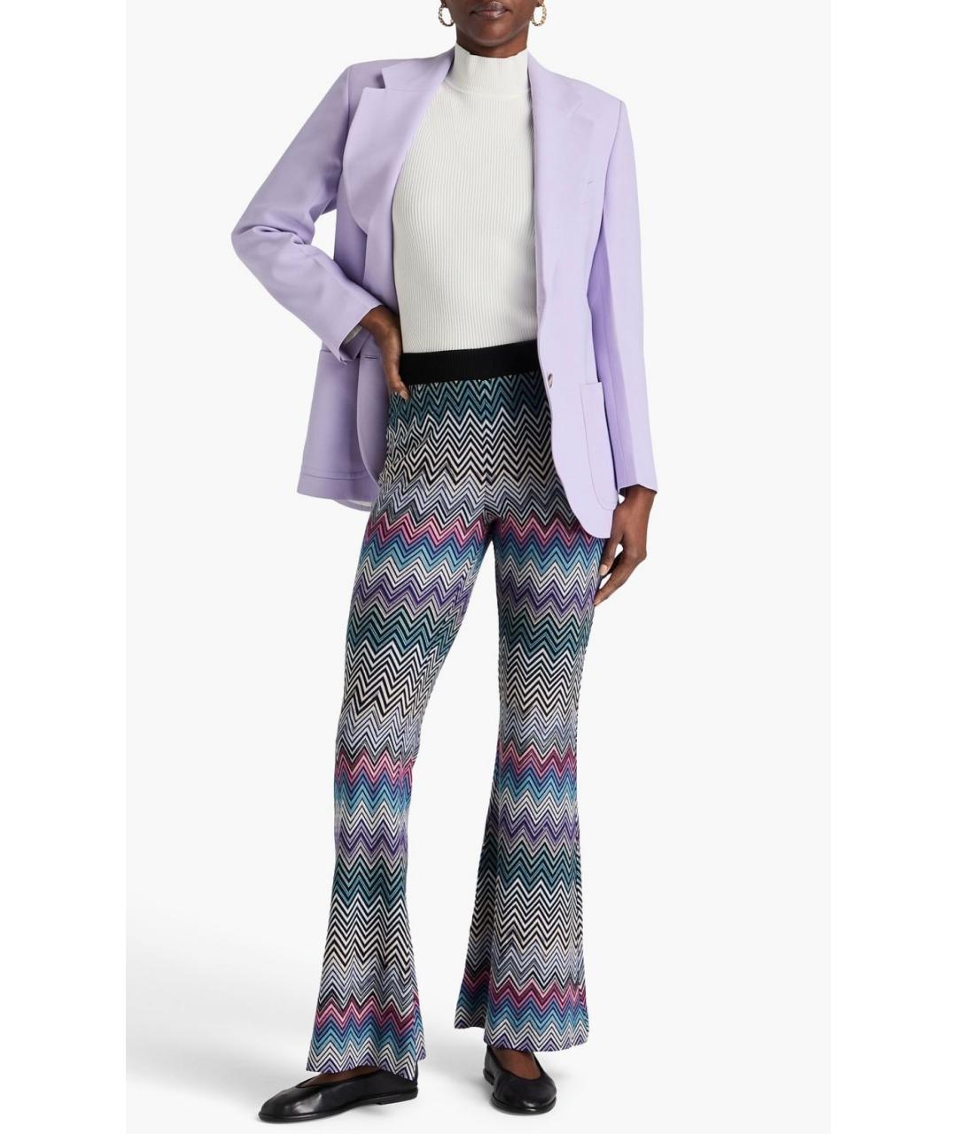 MISSONI Мульти шерстяные прямые брюки, фото 2