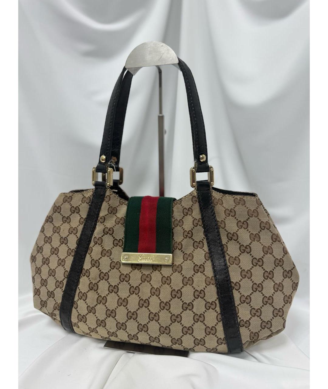 GUCCI Черная кожаная сумка с короткими ручками, фото 2