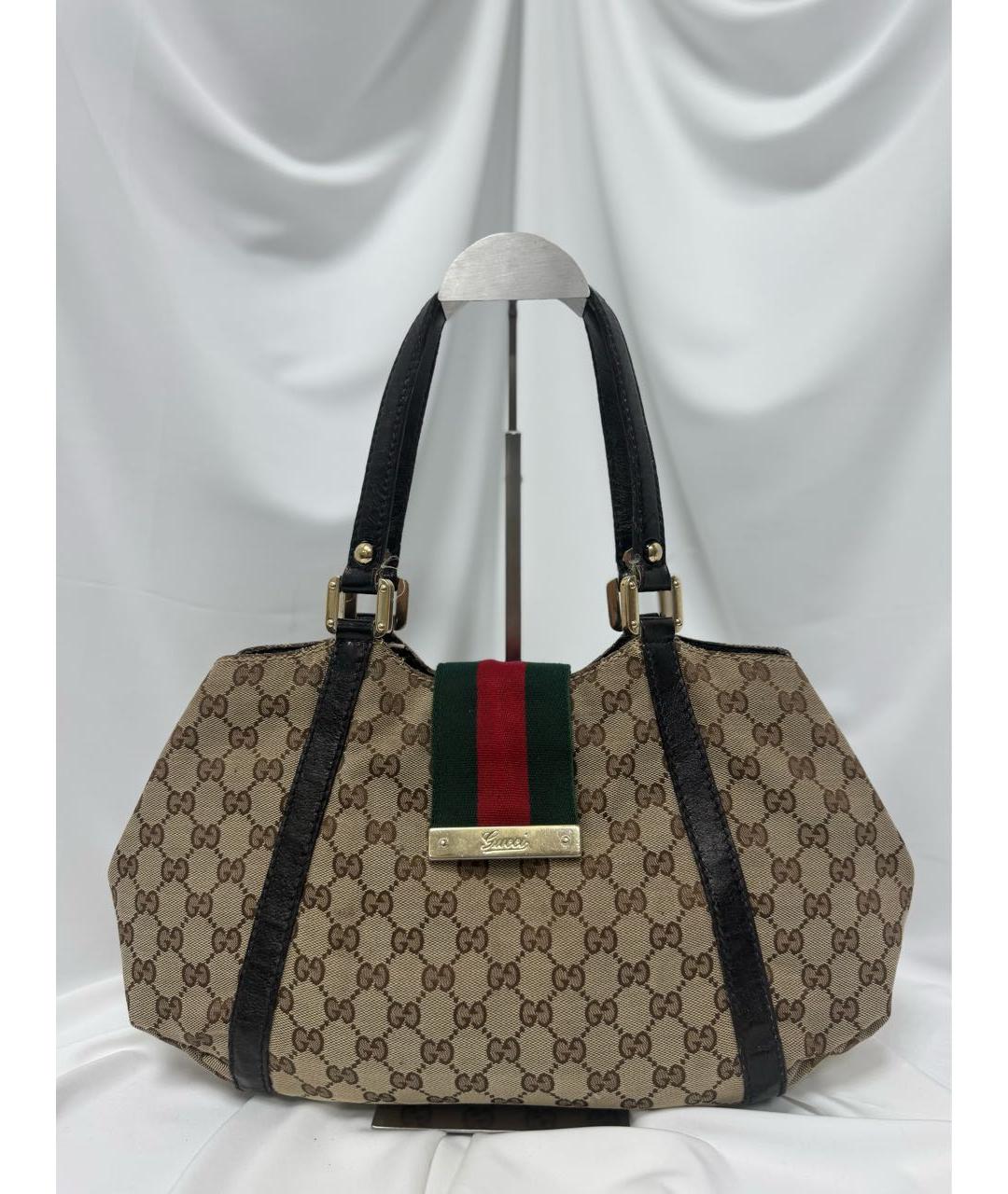 GUCCI Черная кожаная сумка с короткими ручками, фото 7