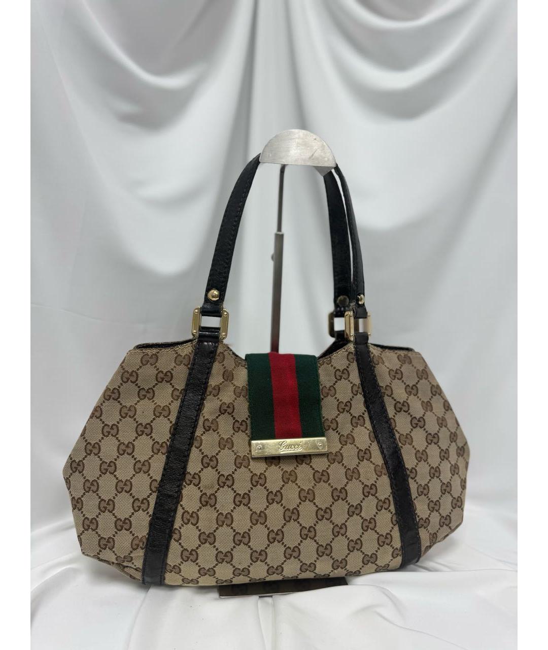 GUCCI Черная кожаная сумка с короткими ручками, фото 3