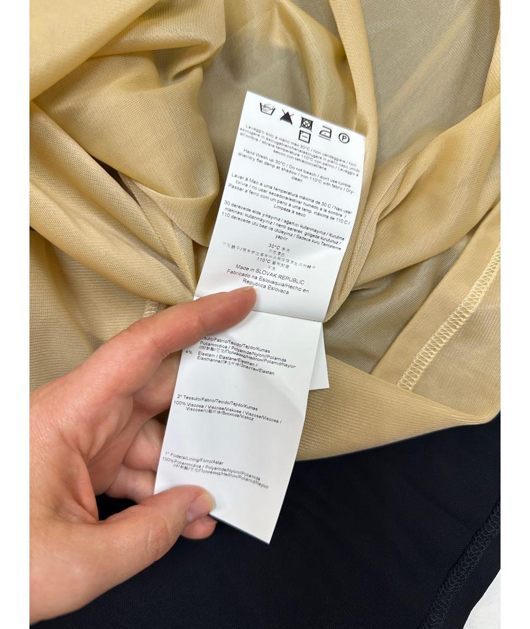 VERSACE JEANS COUTURE Черное вискозное коктейльное платье, фото 6