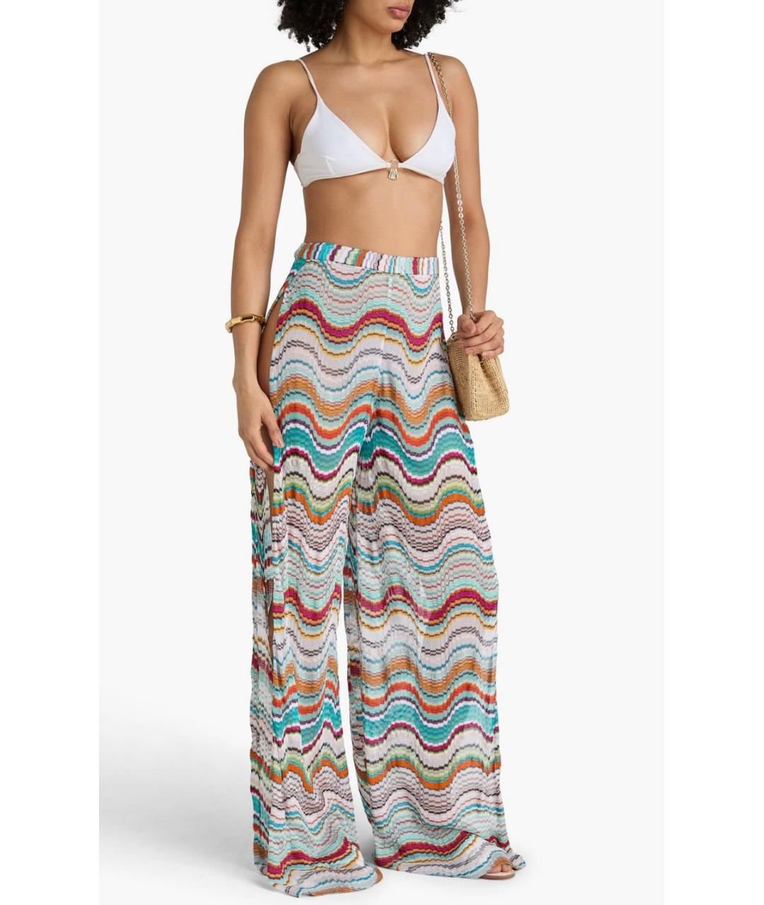 MISSONI Мульти вискозные брюки широкие, фото 2