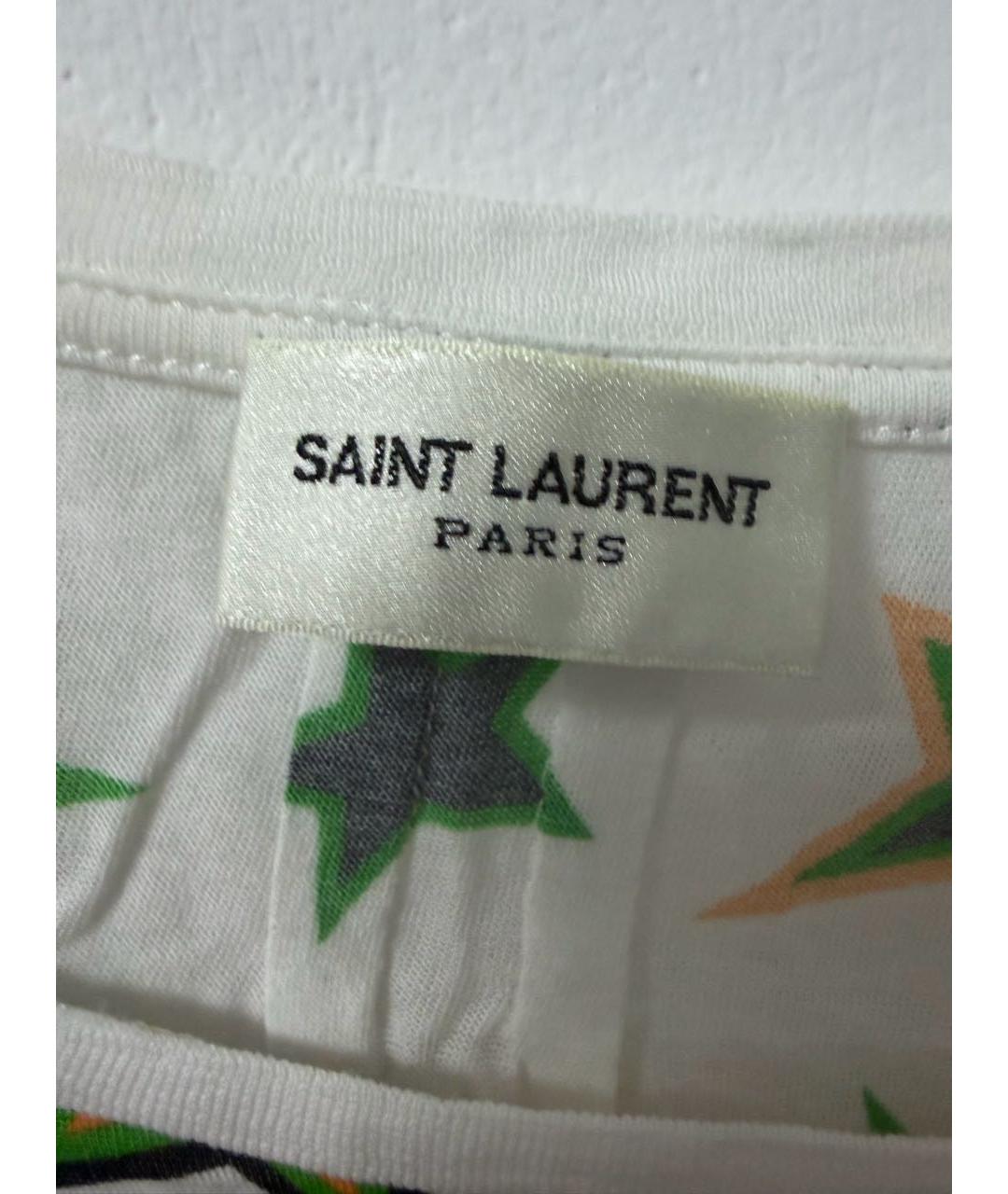 SAINT LAURENT Мульти хлопковая майка, фото 2