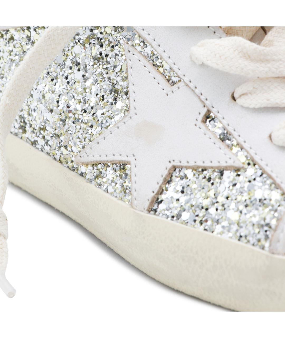 GOLDEN GOOSE Белые кожаные кроссовки, фото 4