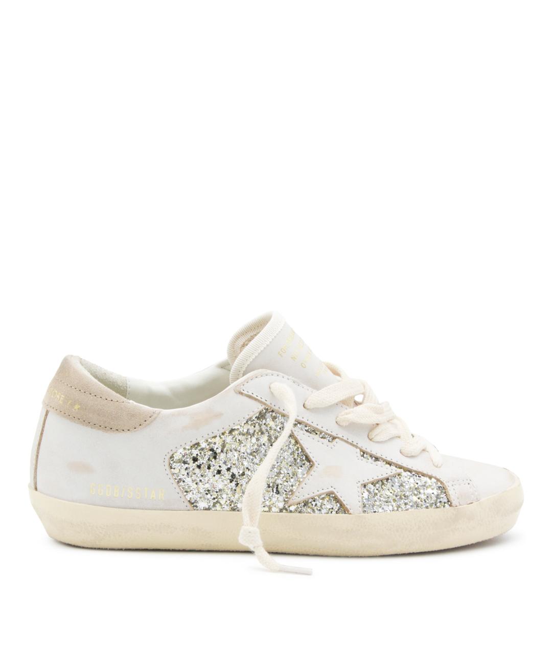 GOLDEN GOOSE Белые кожаные кроссовки, фото 1