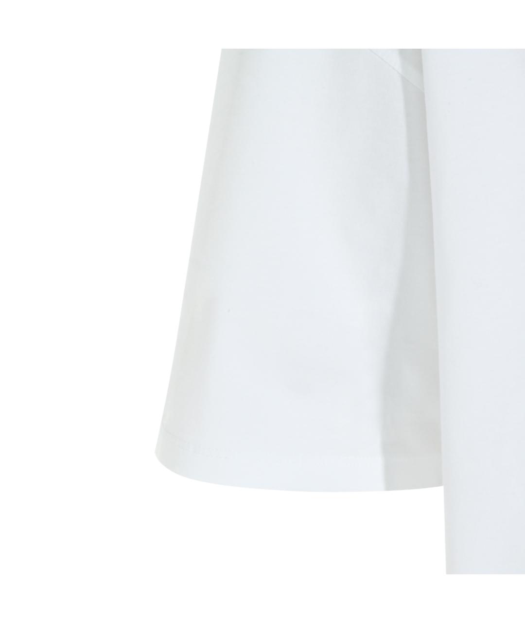 JIL SANDER Белая хлопковая футболка, фото 3