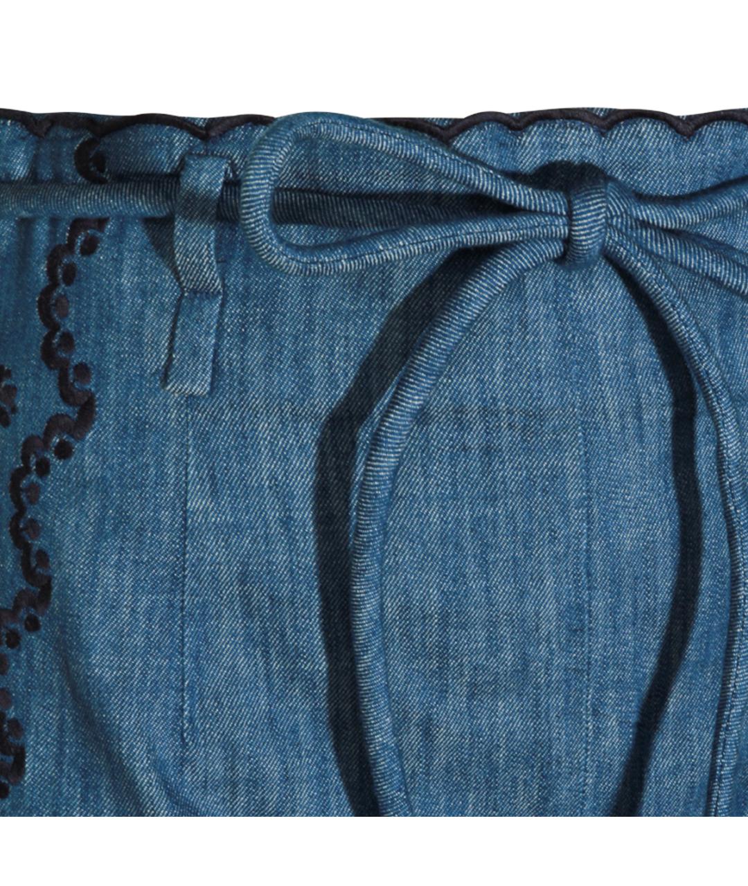 ZIMMERMANN Синие хлопковые шорты, фото 3