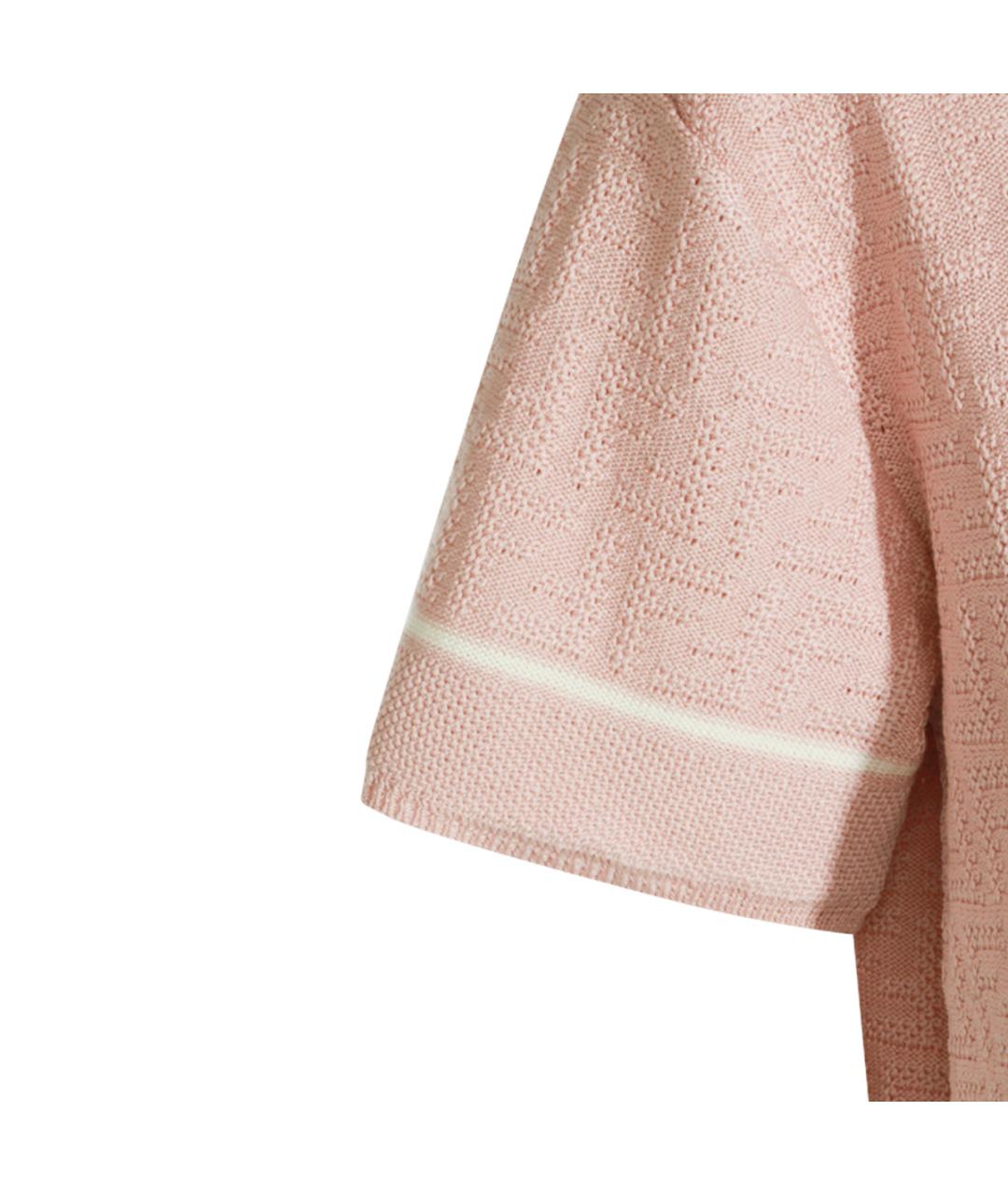 FENDI Розовый хлопковый джемпер / свитер, фото 4