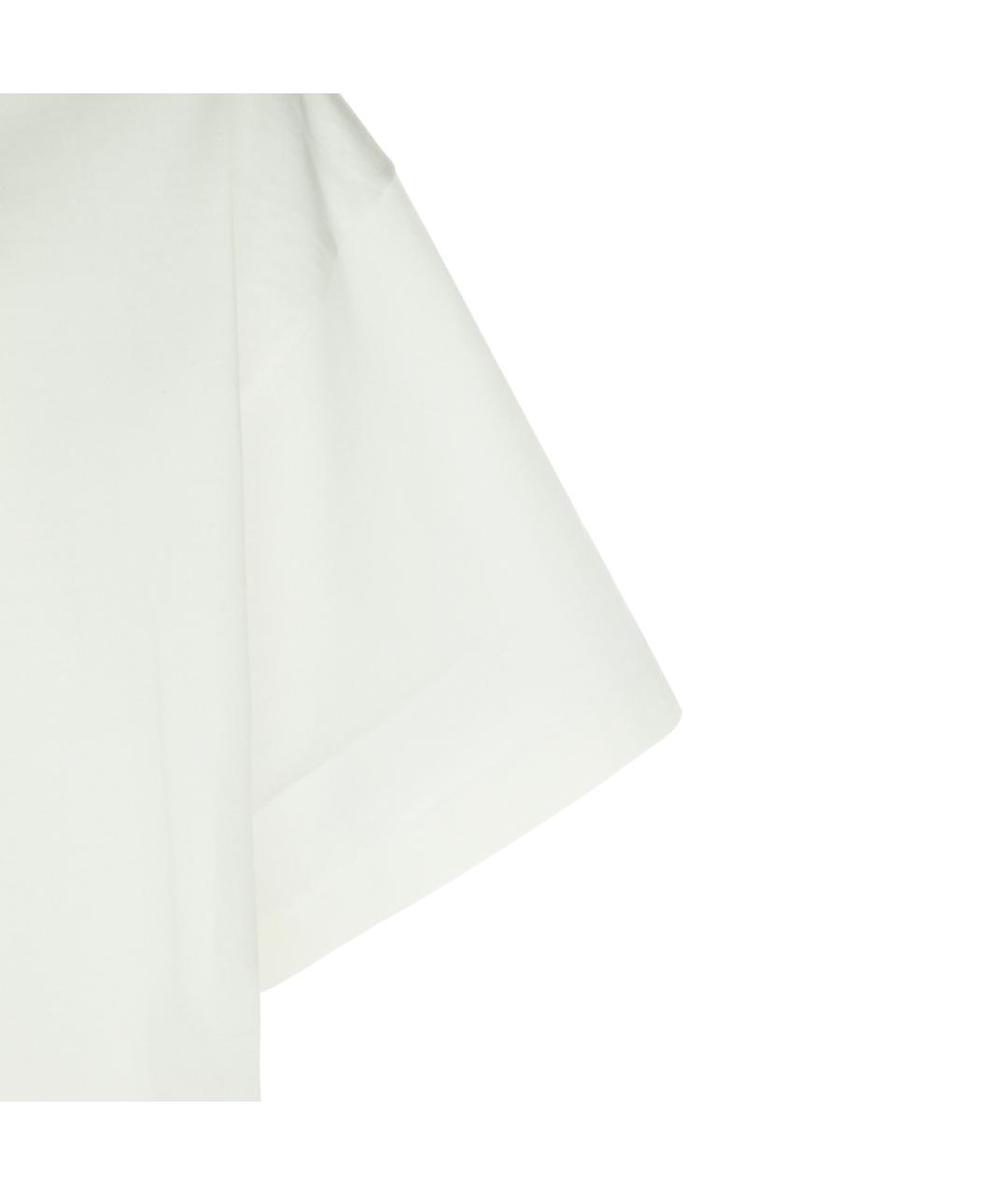 JIL SANDER Белая хлопковая футболка, фото 3