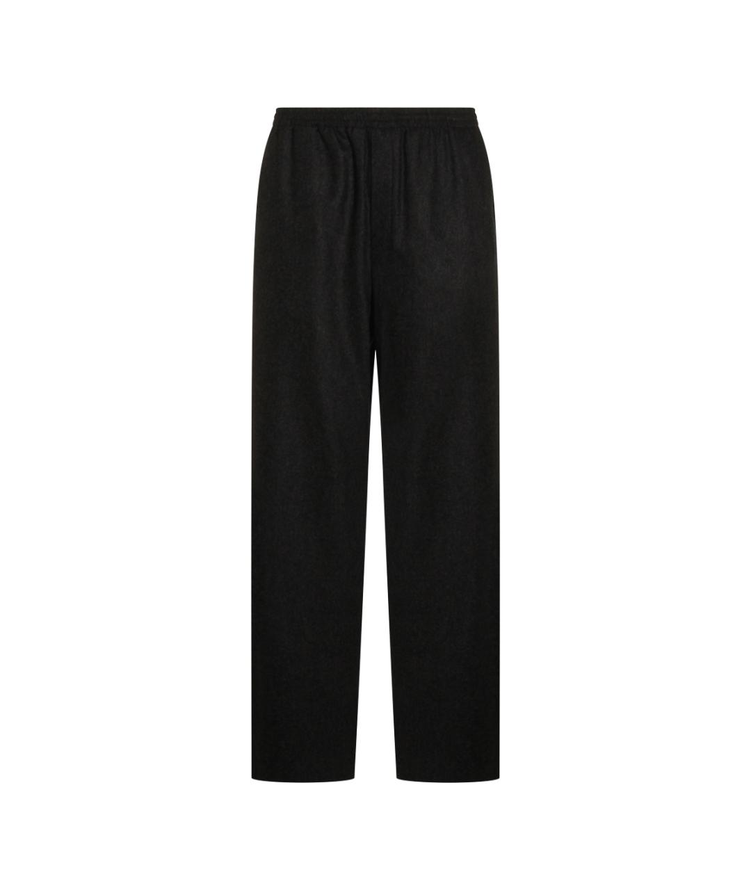 JIL SANDER Серые шерстяные повседневные брюки, фото 1