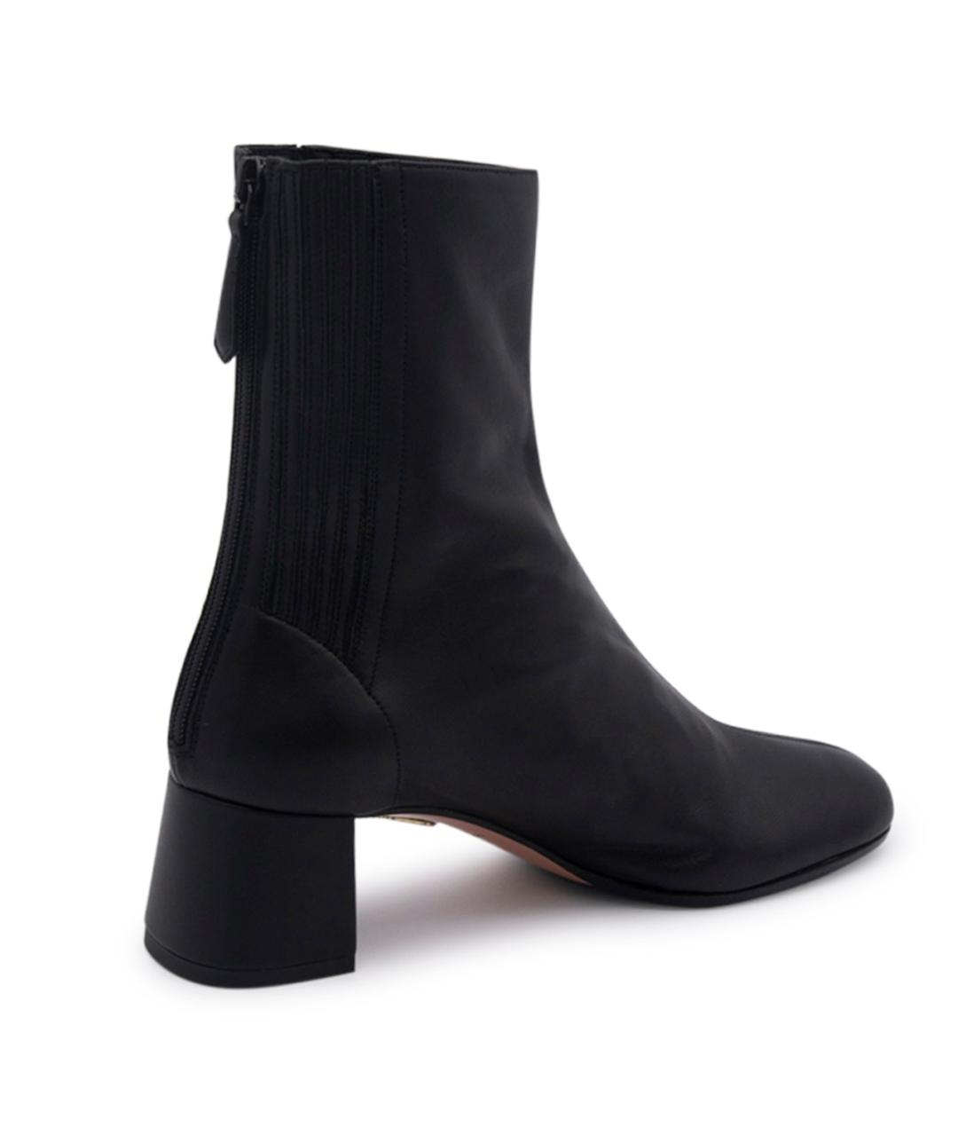 AQUAZZURA Черные ботильоны, фото 3