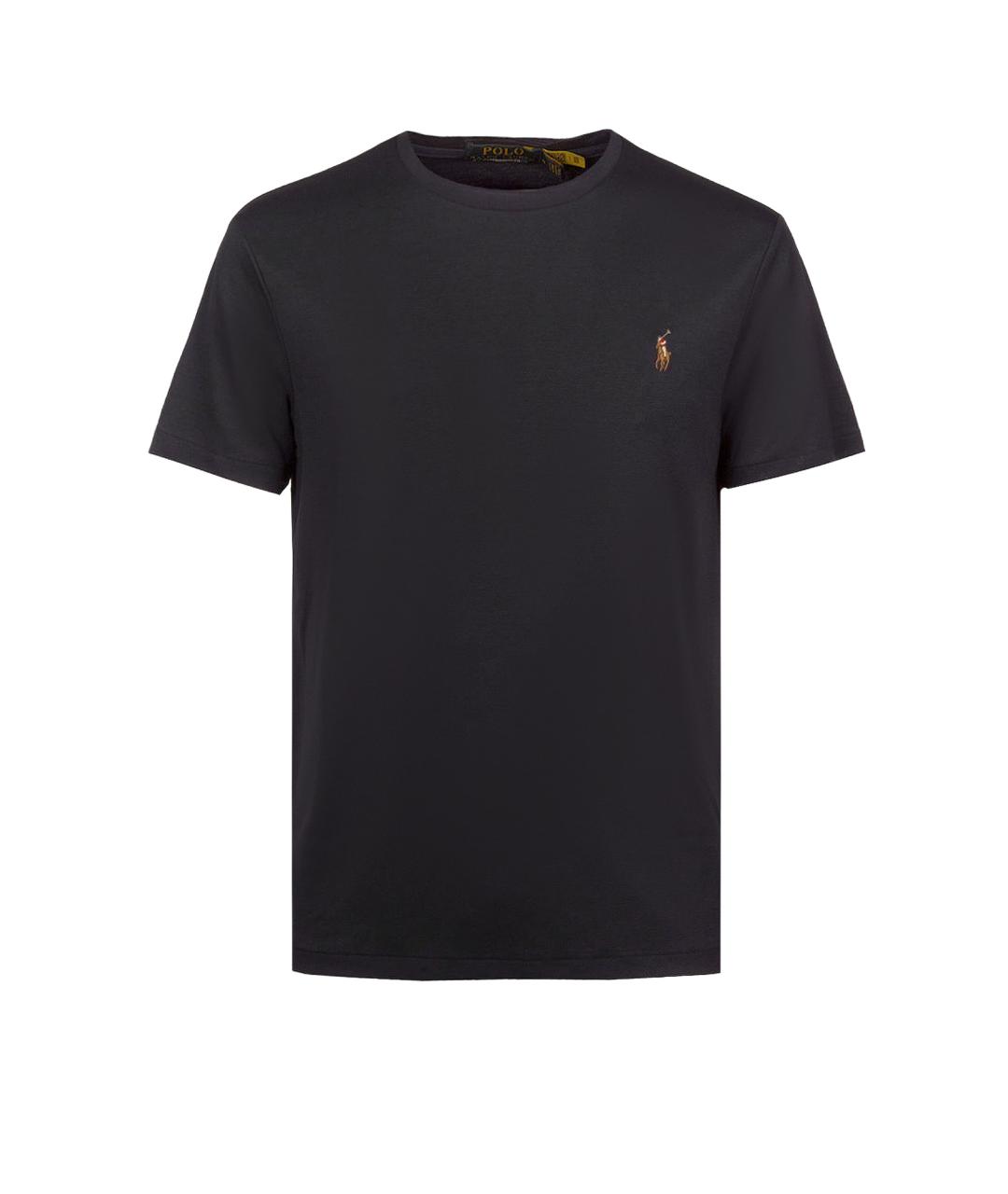 POLO RALPH LAUREN Черная хлопковая футболка, фото 1