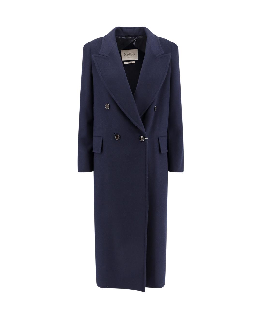 MAX MARA Синее шерстяное пальто, фото 1