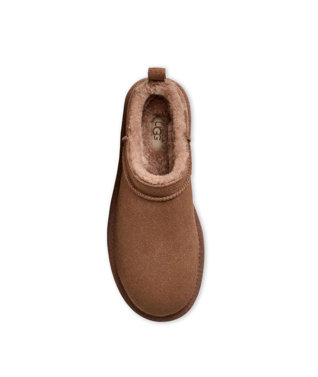 UGG AUSTRALIA Коричневые нубуковые ботинки, фото 4