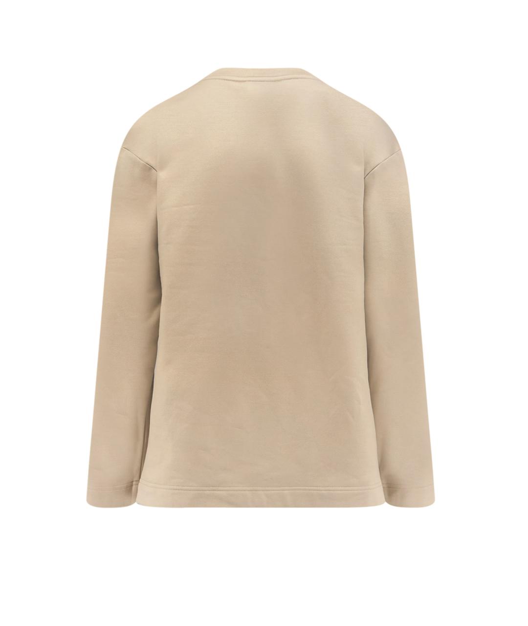 MAX MARA Бежевый хлопковый джемпер / свитер, фото 2