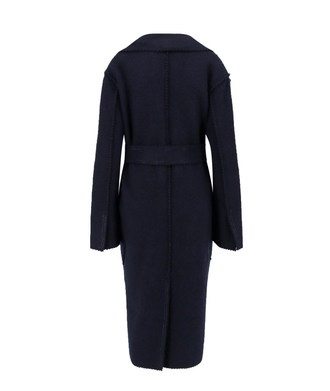 MAX MARA Синее шерстяное пальто, фото 2