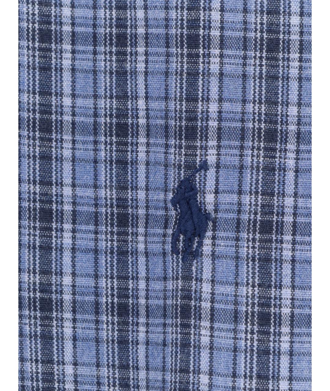 POLO RALPH LAUREN Синяя хлопковая классическая рубашка, фото 3