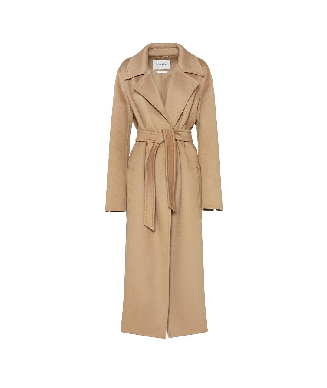 MAX MARA Коричневое кашемировое пальто, фото 1