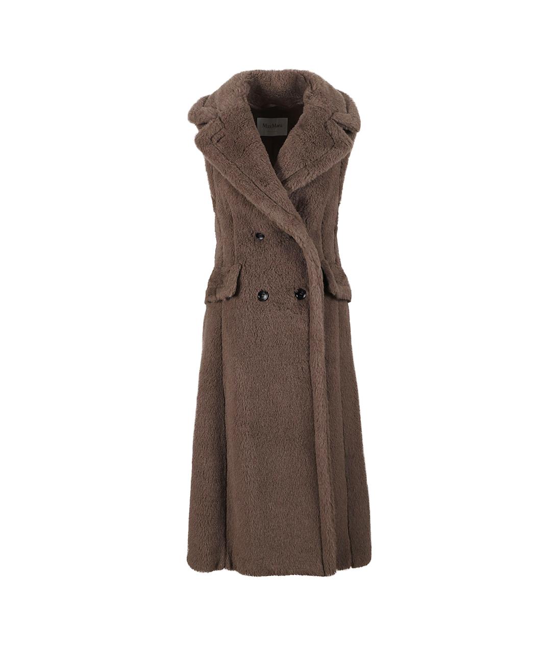 MAX MARA Коричневый шерстяной жилет, фото 1