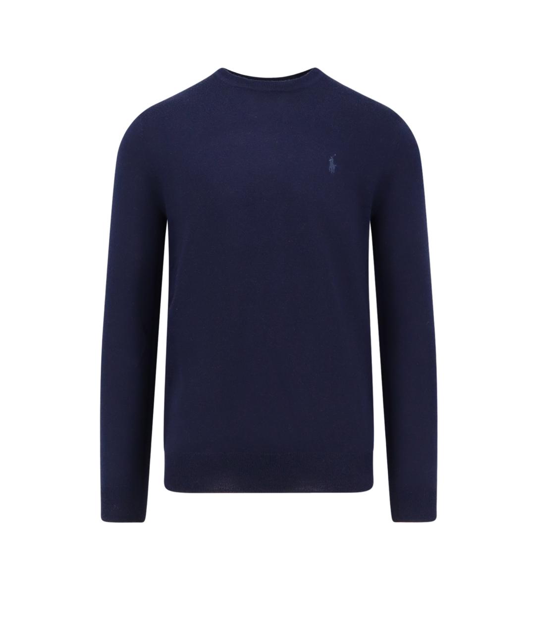 POLO RALPH LAUREN Синий шерстяной джемпер / свитер, фото 1