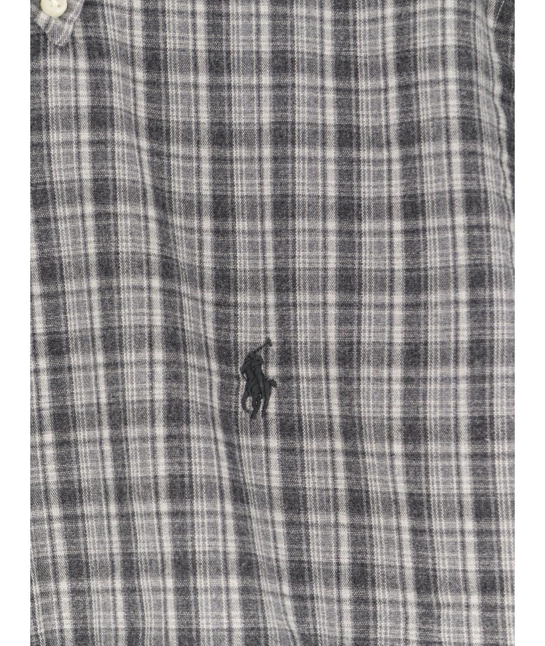 POLO RALPH LAUREN Серая хлопковая классическая рубашка, фото 3