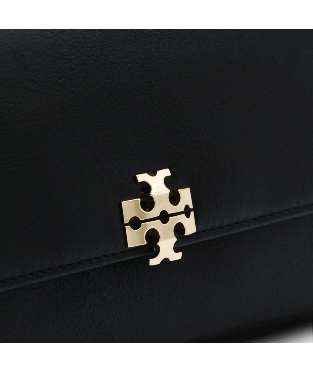 TORY BURCH Черная кожаная сумка через плечо, фото 4