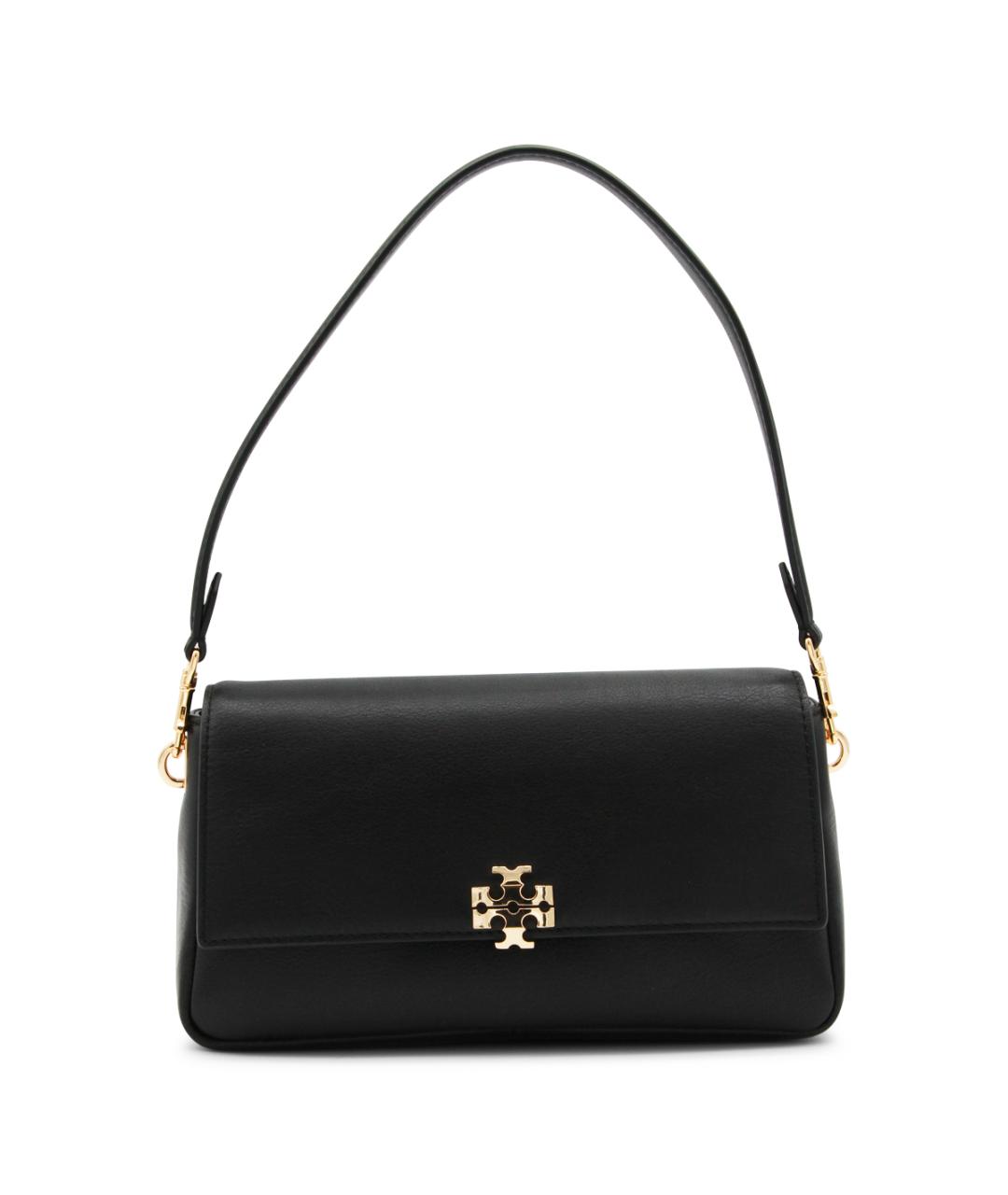 TORY BURCH Черная кожаная сумка через плечо, фото 1