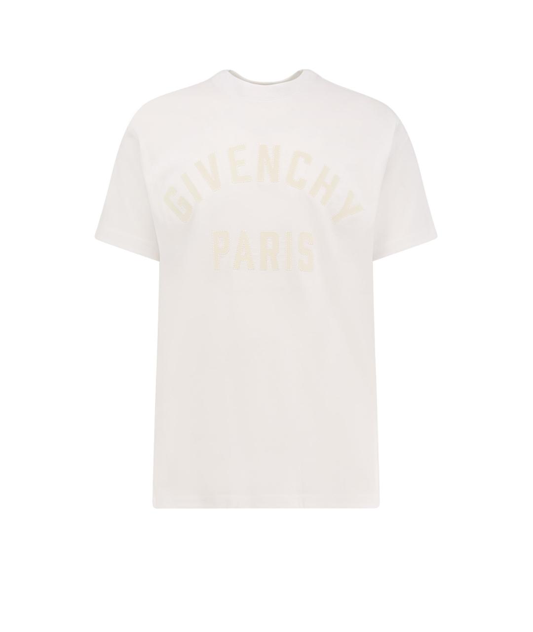 GIVENCHY Белая хлопковая футболка, фото 4