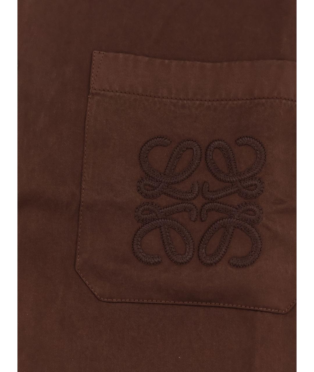 LOEWE Коричневая кэжуал рубашка, фото 3