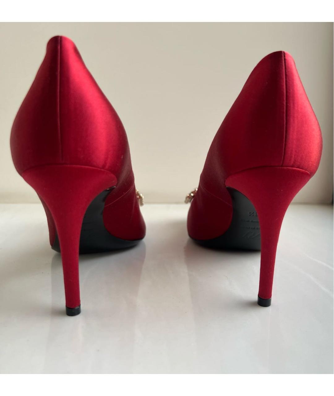 ROGER VIVIER Красные текстильные туфли, фото 4