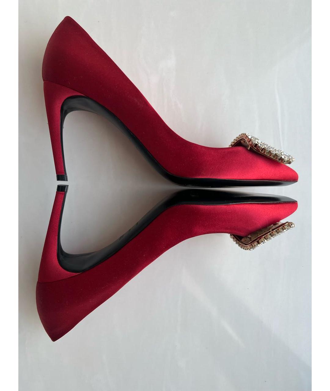 ROGER VIVIER Красные текстильные туфли, фото 7